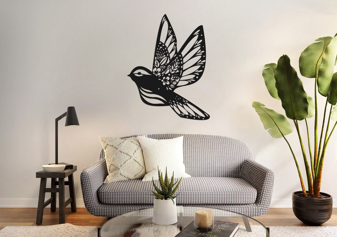 Hummingbird Wall Art Decor 3pcs, Metal Hummingbird Decor Hanging for Bathroom Bedroom