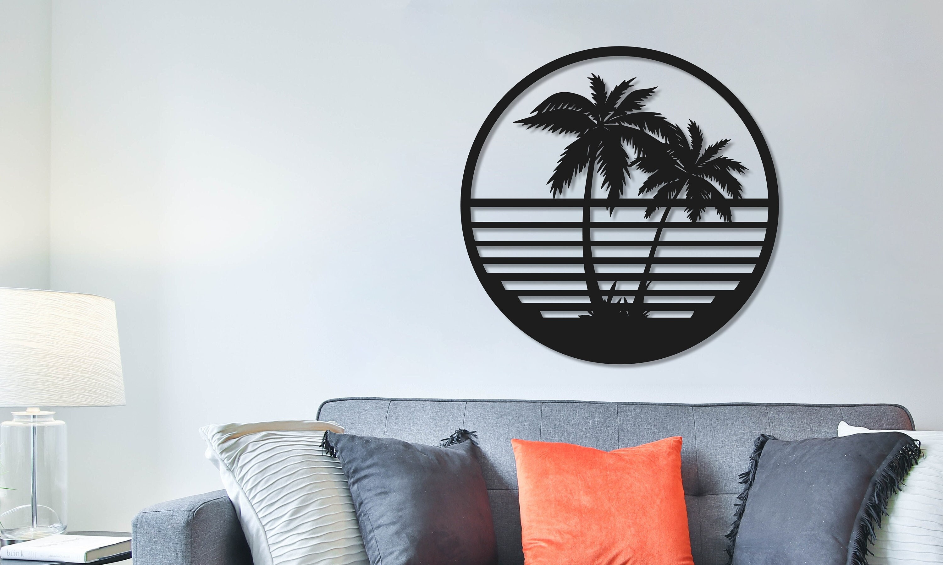 Palm Tree Tropical Metal Wall Art Decorative Laser Cut Metal - Etsy