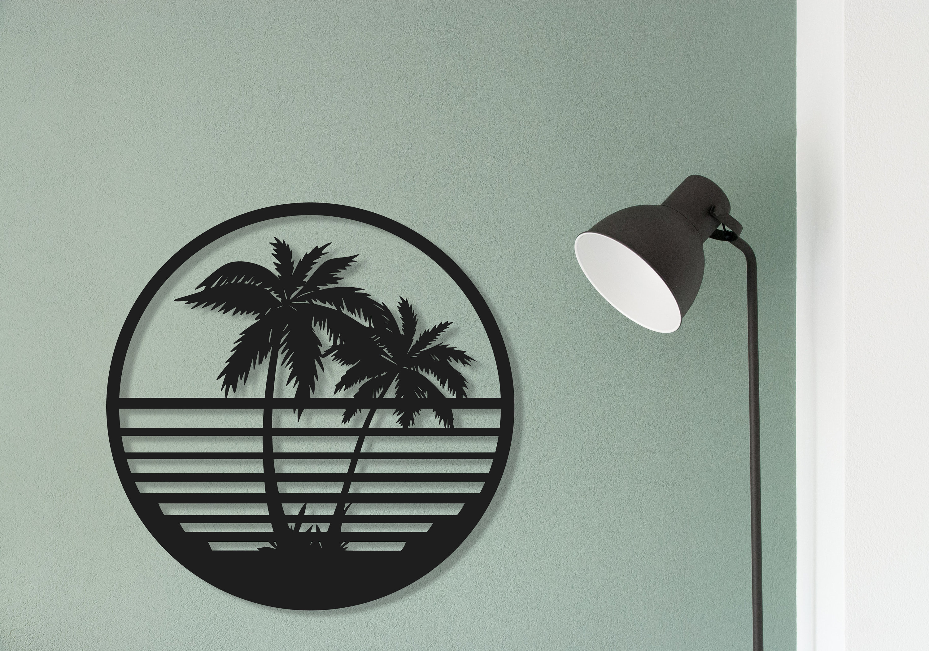 Palm Tree Tropical Metal Wall Art Decorative Laser Cut Metal - Etsy