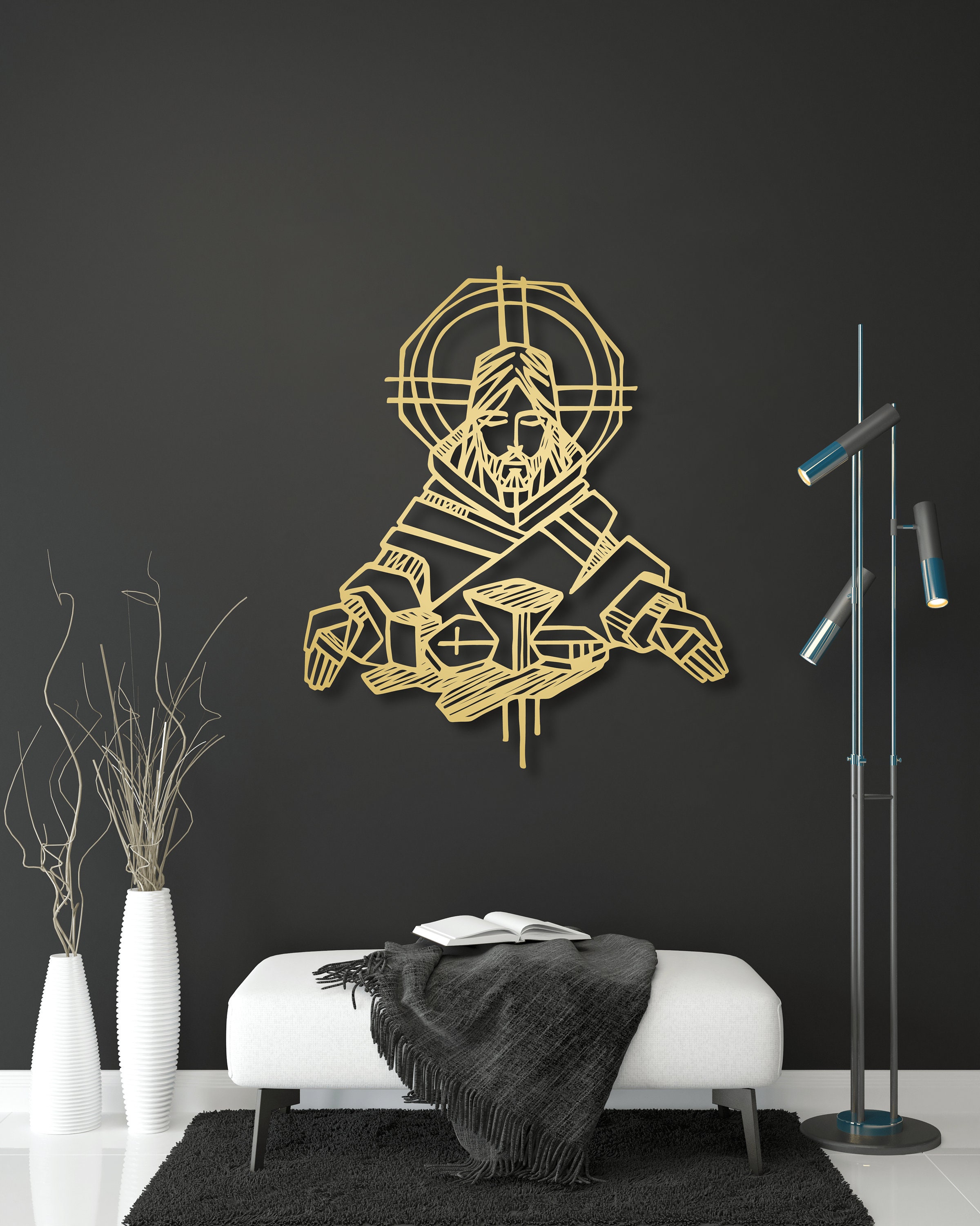 Jesus Metal Wall Art Religious Metal Wall Decor Christian Etsy