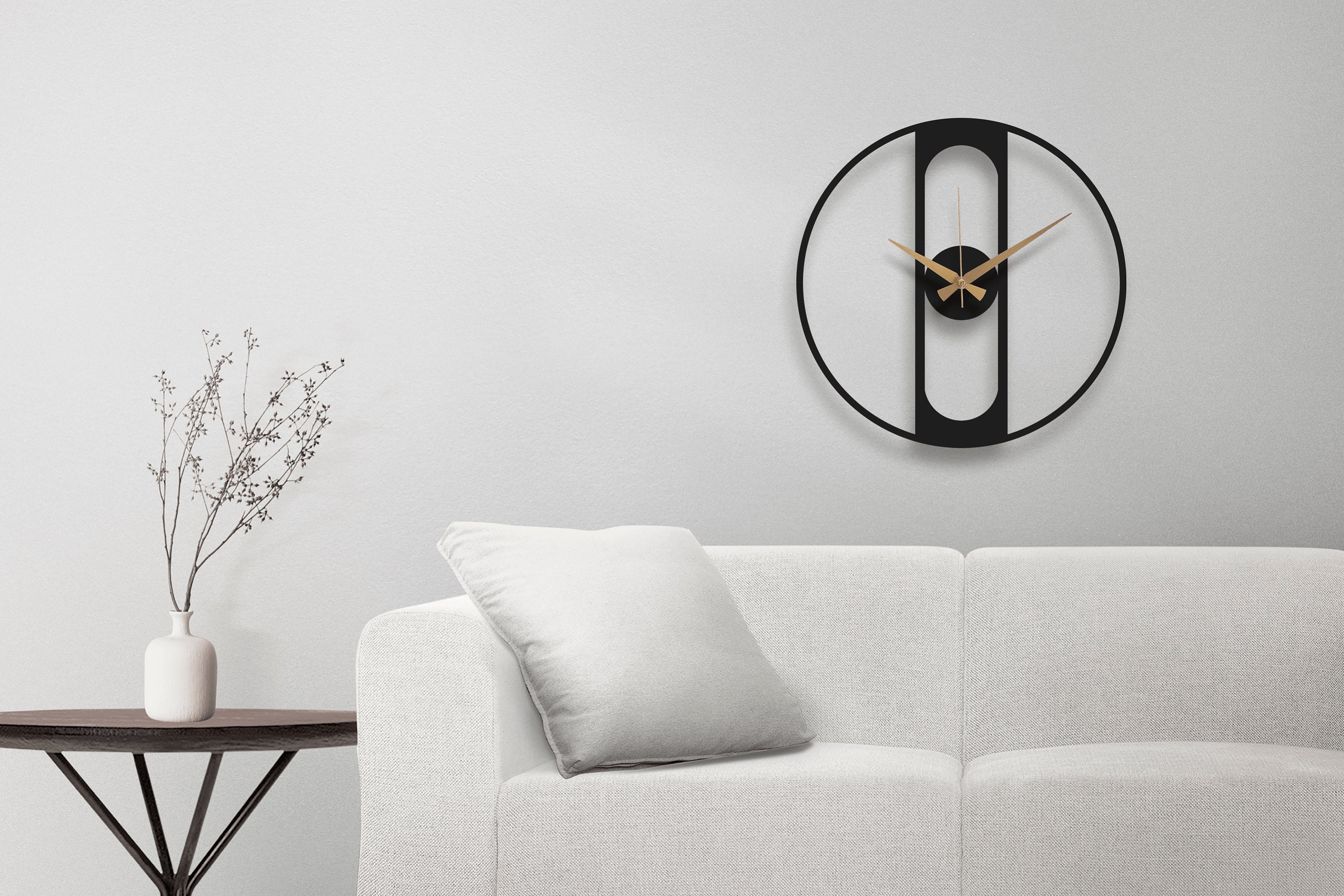 Modern Design Metal Wall Clock, Unique Clock for Wall, Minimalist ...