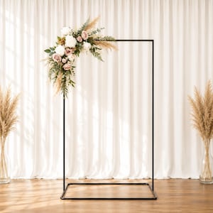 Minimal Metal Wedding Arch, Elegant Event Display Stand