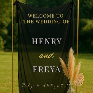 Fabric Wedding Welcome Sign, Personalised Wedding Welcome Sign, Fabric Sign, Custom Tulle Wedding Signs, Boho Wedding, Wedding Welcome Signs