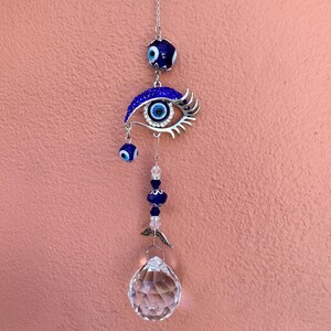 Evil Eye Protective Suncatcher (Blue)