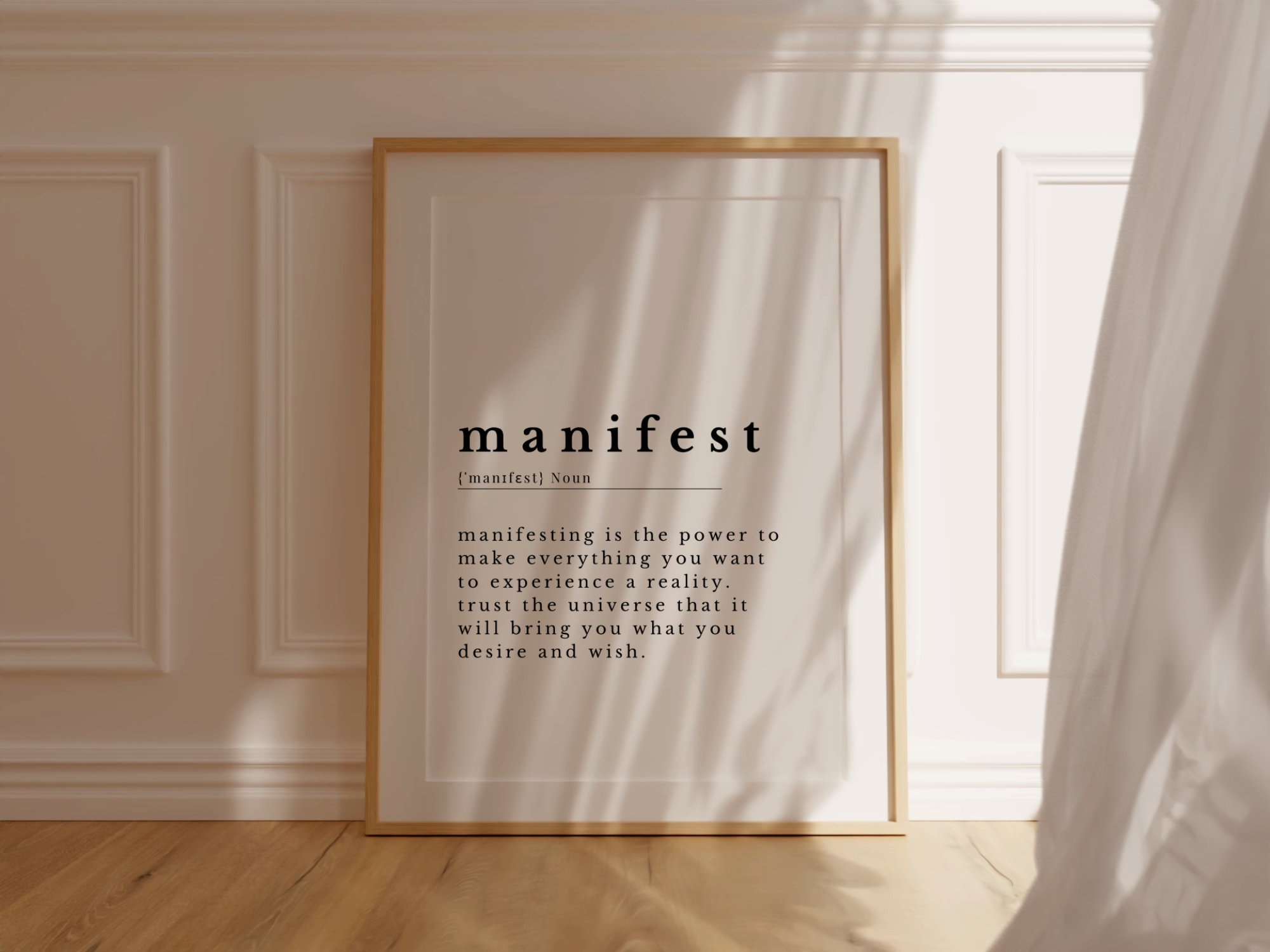 Manifest Definition Print Manifest Poster Law of Attraction - Etsy