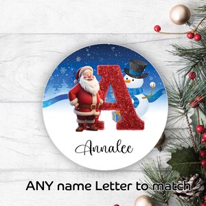 48 x gepersonaliseerde kerstmonogram naamletterstickers kerstcadeaulabels 1357