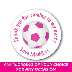 Etiquetas personalizadas para saco de festa de feliz aniversário, futebol, futebol, manchester, obrigado, nome de qualquer idade, menino, menina, brilho ou fosco 012