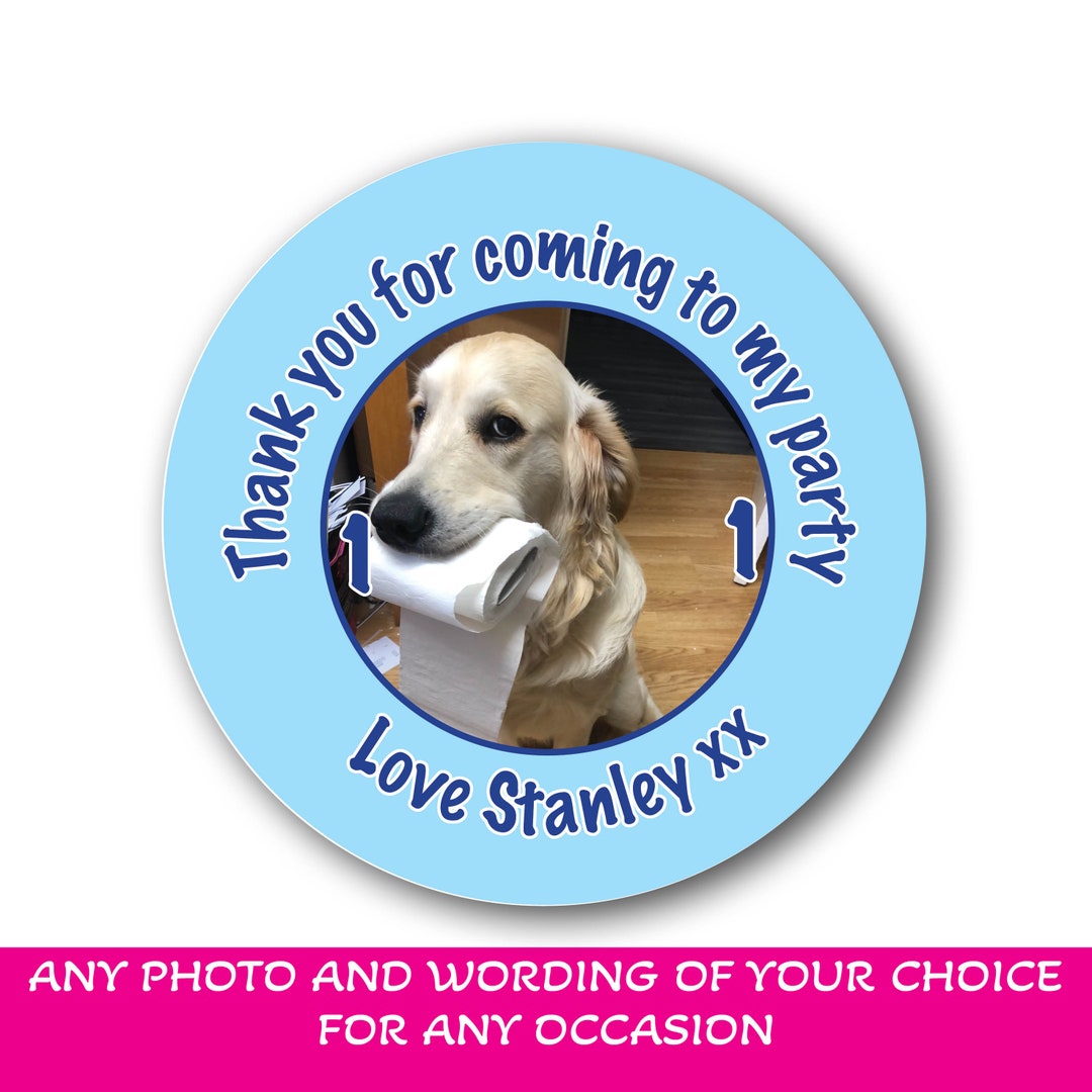 Personalised Photo Picture Image Labels Custom Stickers Children'ss ...