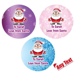 48 x gepersonaliseerde kerststickers kerstman kerstcadeaulabels cadeaulabels feesttasje cadeau bedankjes kerstman kerstman 59