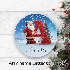 48 x gepersonaliseerde kerstmonogram naamletterstickers kerstcadeaulabels 1356