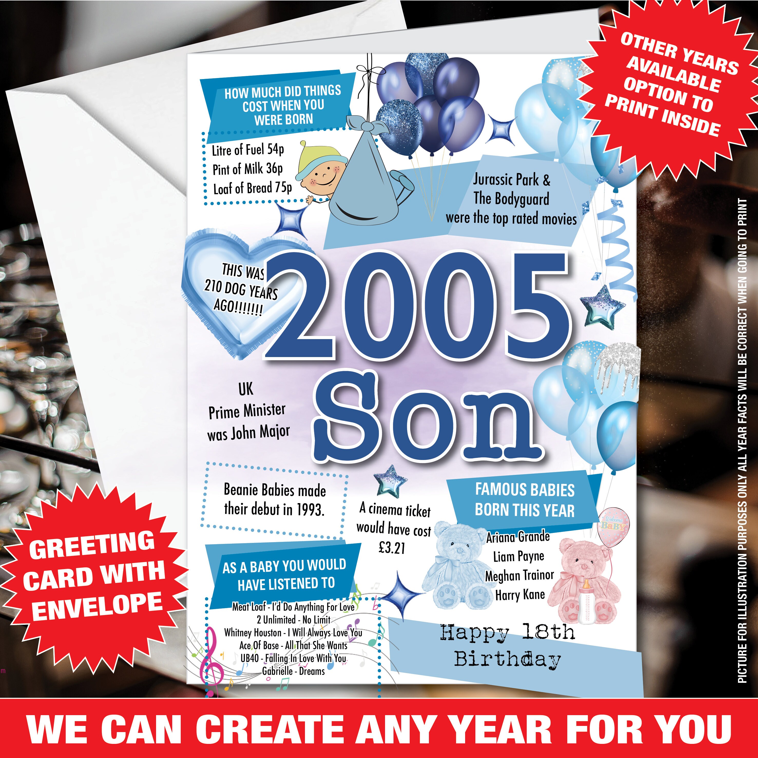 18th Birthday Card for Son Birthday Card for Him Happy 18th - Etsy UK