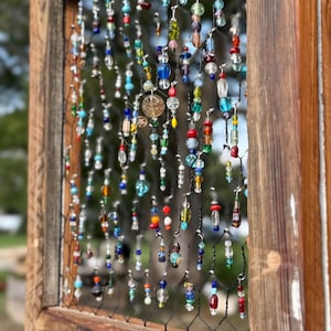Chicken Wire Suncatcher Glass Beads Prisms