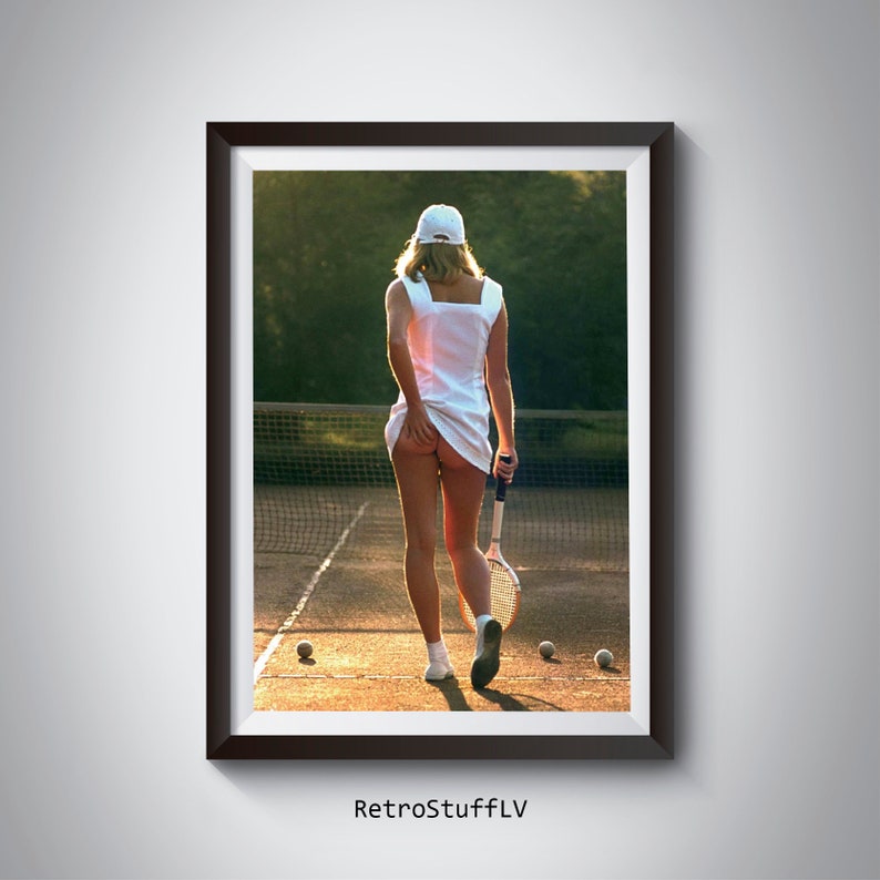 Tennis Girl Poster / Tennis Girl Print Vintage / No Framed / Etsy