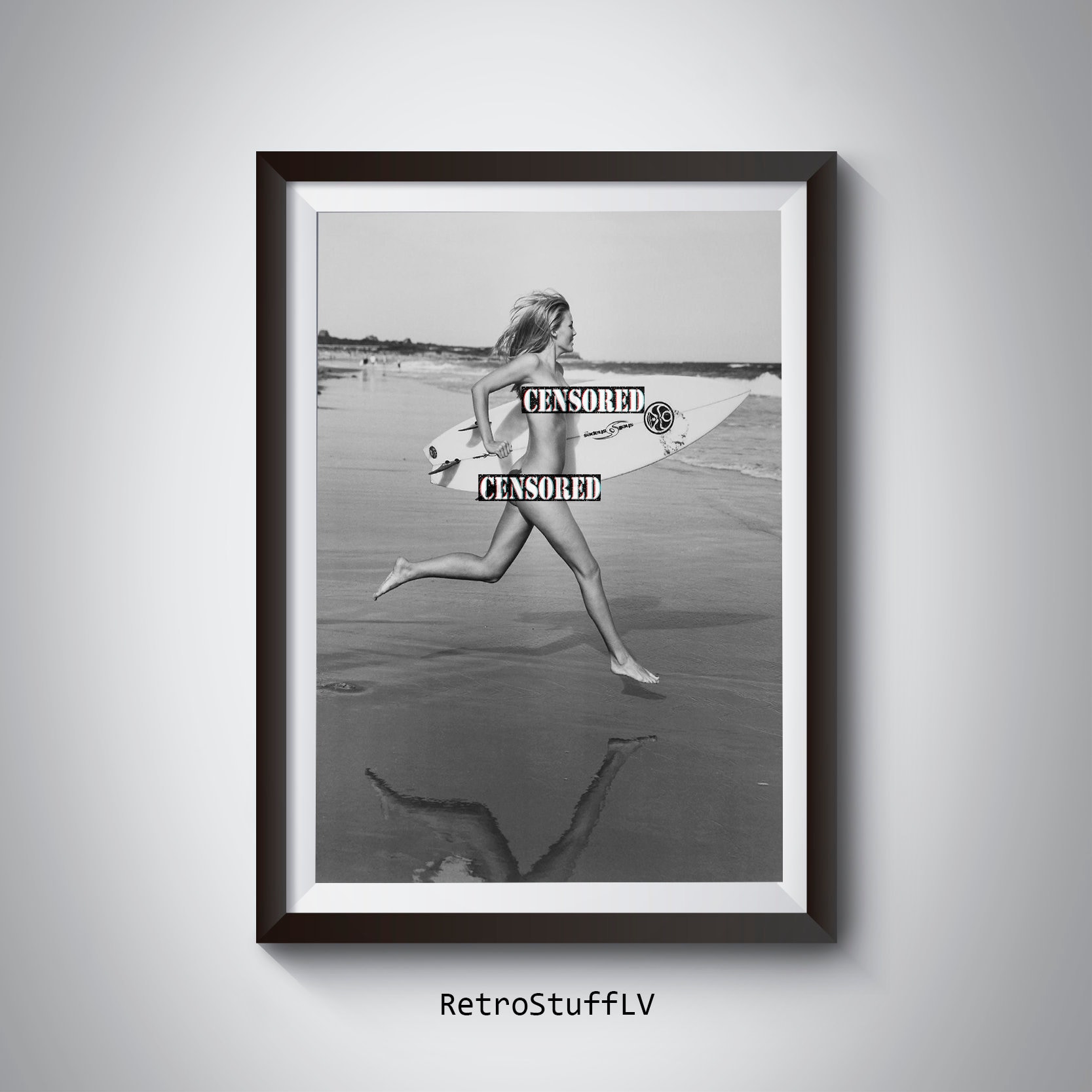 Nude Surfer / Nude Surfer Girl / Surfing Poster Unframed / - Etsy UK