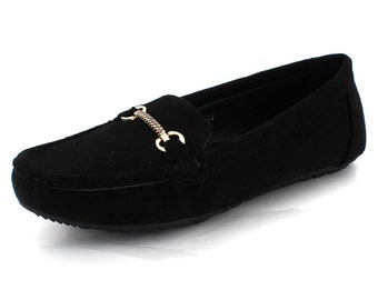 Women Ladies Comfort Casual Everyday Office Work Moccasins Loafer Closed Toe Flat Slip-On Shoes Size (L8085)