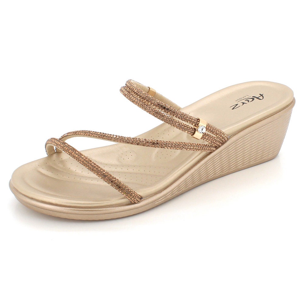 Wide Wedge Sandal Etsy UK