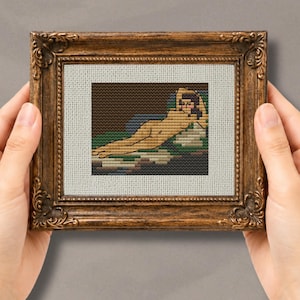 The Nude Maja – Francisco Goya Cross Stitch Pattern PDF