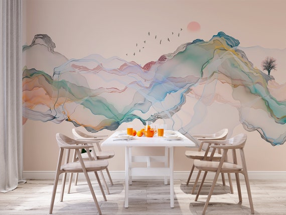 Abstract Landscape Mural Wallpaper