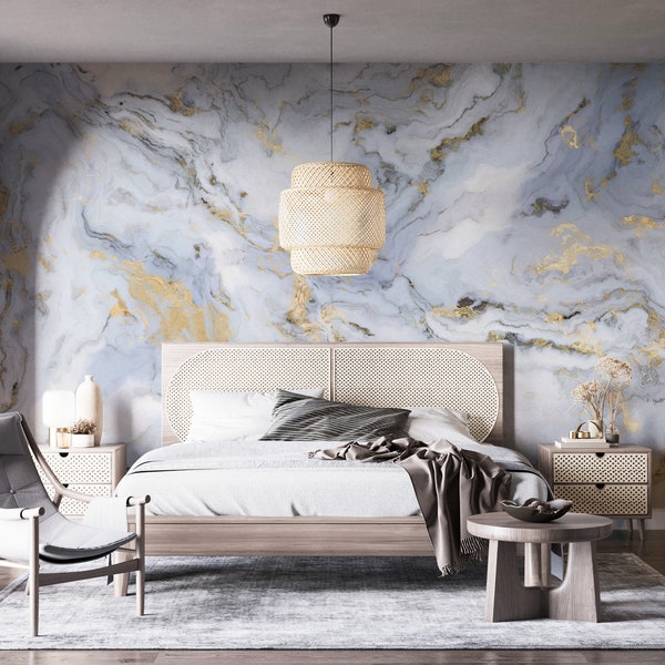 Marble Wall Mural Etsy