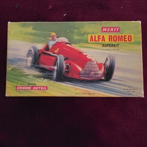Merit Alfa Romeo Superkit, 1/24 scale, 1950, 4601, Instructions and decal.