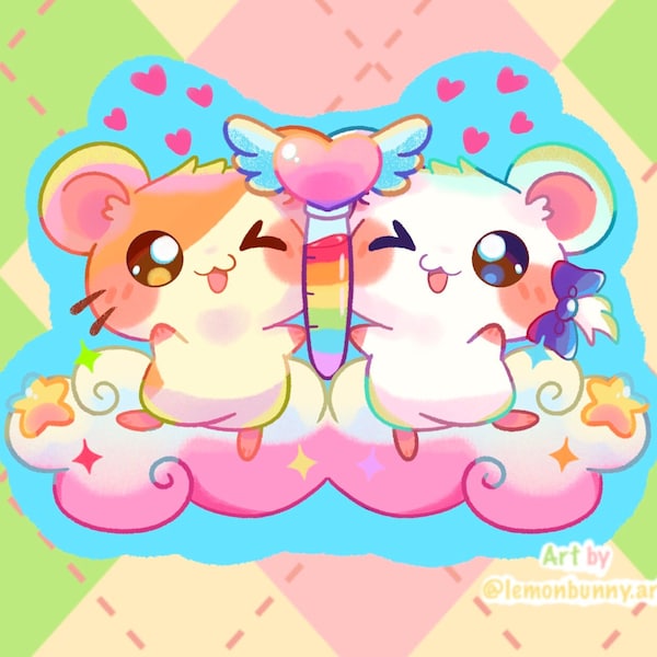 Hamtaro Sticker| HamHam Heartbreak Sticker| Hamtaro