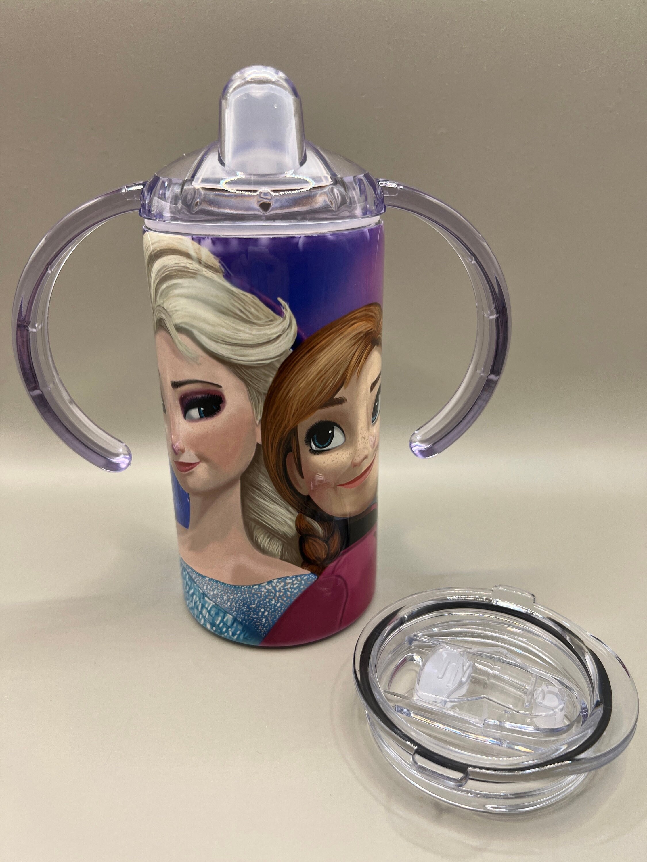 DISNEY FROZEN tumbler Zippy Cup Insulated cups 9 oz Lot 2