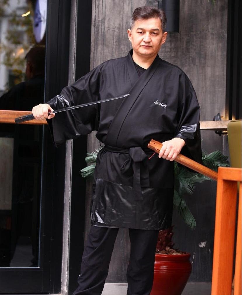 Leather Trim Mink Fur Kimono Jacket