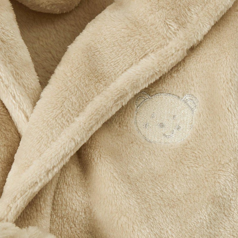 Personalised Baby Dressing Gown, Custom Name Baby Robe, Teddy Bear ...