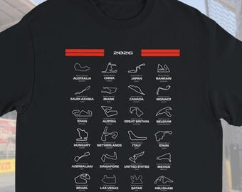 F1 2026 Season | Formula One T-Shirt | F1 Fan Wear | Racing Gift | Motorsport Apparel | Racing Schedule
