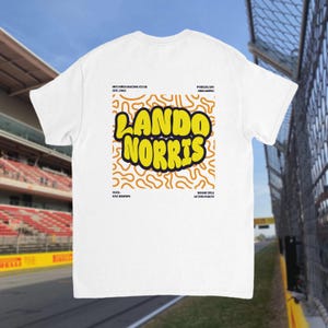 Graphic Lando Norris F1 Shirt | Formula One T-Shirt | F1 Fan Wear | Racing Gift