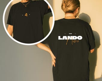 Lando Norris F1 Shirt | Formula One T-Shirt | F1 Fan Wear | Racing Gift | Papaya | McLaren