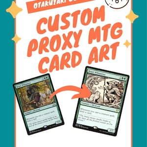 Illustrationen für benutzerdefinierte thematische MTG Alternative Art Proxy Cards - 2 Count + 2 Revisions per Card