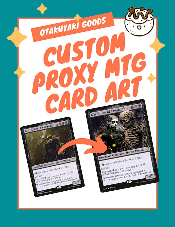 mtg alternative cards Proxy for Magic the Gathering, Custom Art DIY Cards, Power 9, Foil : Toys & Games Illustrations for Custom Themed MTG