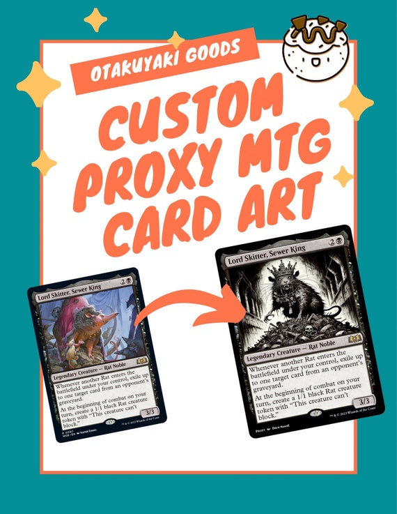 Illustrations for Custom Themed MTG Alternative Art Proxy Cards - 2 Count +  2 Revisions per Card - Etsy