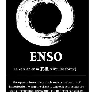 Open Enso Enso L Digital Art Prints | Black & White + 3 More Versions Digital Art ...