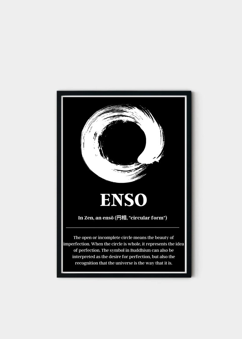 Open Enso Enso L Digital Art Prints | Black & White + 3 More Versions Digital Art ...