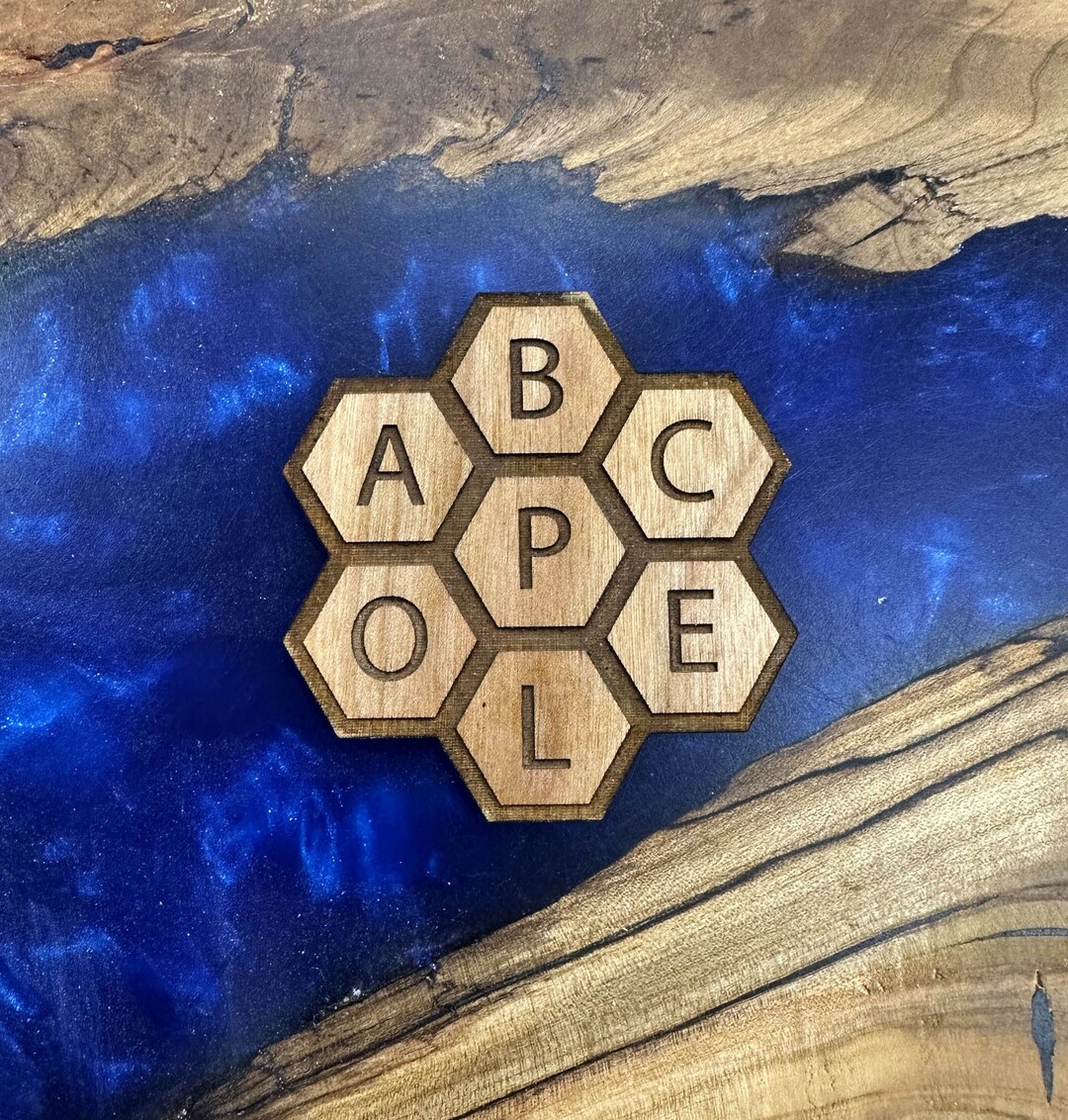 Spelling Bee Coaster Inverse New York Times Etsy