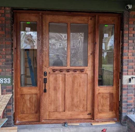 Custom Solid Hardwood Doors Etsy