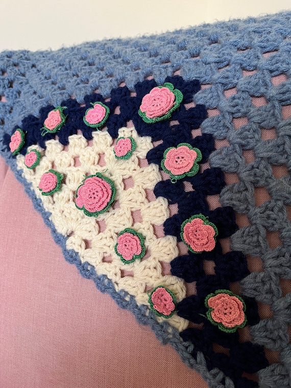 Crochet Vintage Shawl Throw Wrap