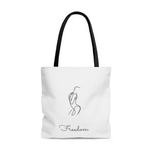 Tote Bag with one line art