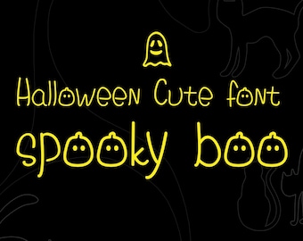 SDBoo - Handwriting font,Halloween Fonts, Cute Fonts, Hand, Craft Fonts,Kid Font, Horror Font | Instant Digital Download