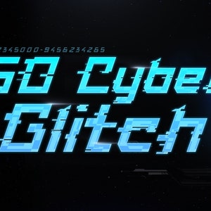 SDCyberGlitch- Futuristic Cyber Font - Punk, Glitch Font, Hacker Font,  | Instant Digital Download