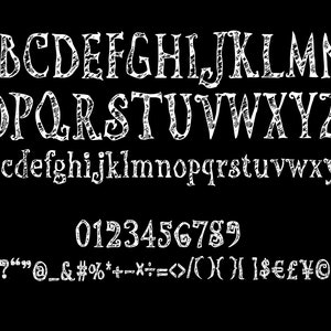 SDForTimBurtonSketch Gothic Font, Fairy tale Font, Halloween font, Cinematic Font, kids book, Procreate Font Instant Digital Download image 2