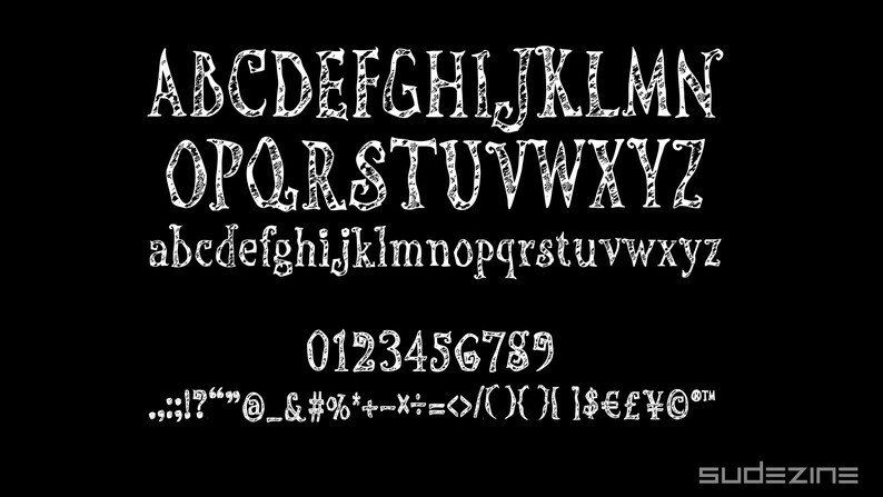 SDForTimBurtonSketch Gothic Font, Fairy tale Font, Halloween font, Cinematic Font, kids book, Procreate Font Instant Digital Download image 2