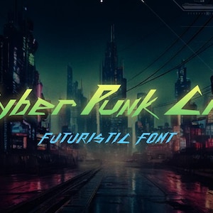 SDCyberPunkCity- Cyber Font, Glitch Font, Hacker Font, Game Font | Instant Digital Download