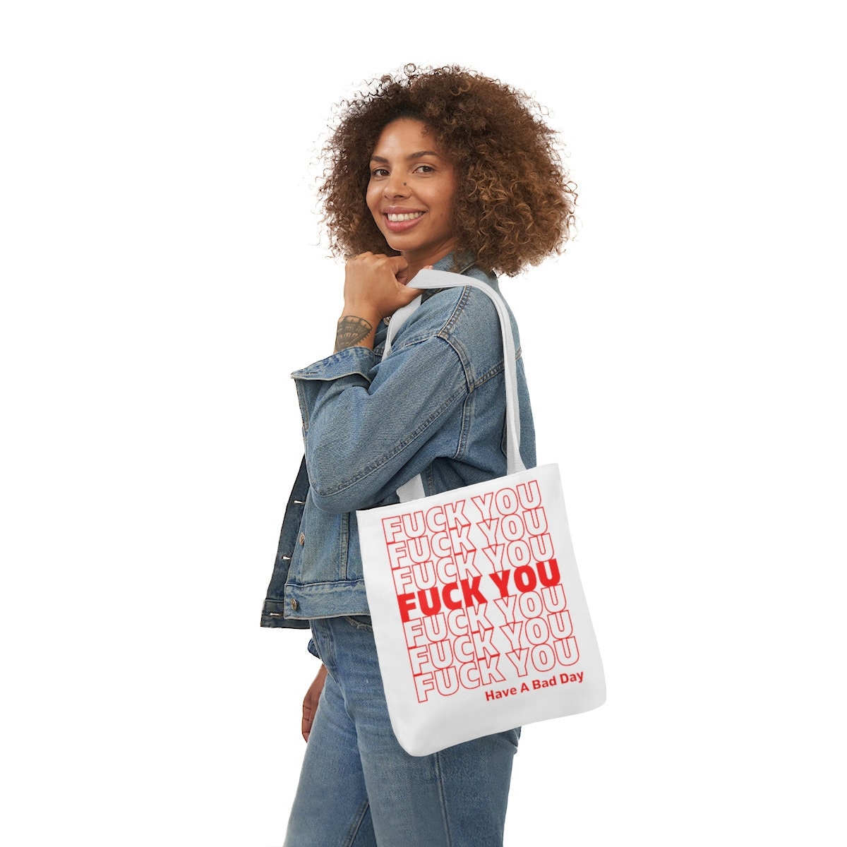 fuck you plastic bag Tote Bag for Sale by alexabrinaldi