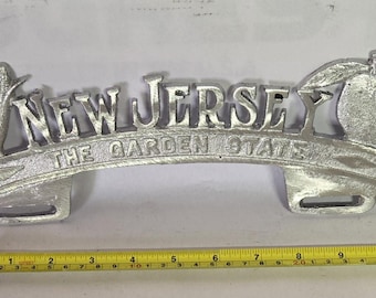 Placa de aluminio fundido del New Jersey Topper Car Club
