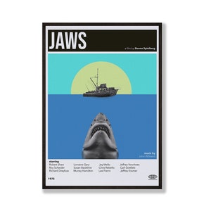 VINTAGE INSPIRED Movie Print, Retro Movie Poster, Midcentury Modern, Retro TV Show Poster, Minimal Movie Art, Best Movies of All Time, Art