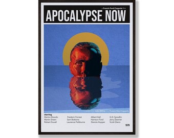 Poster del film Apocalypse Now, stampa artistica minimalista di metà secolo