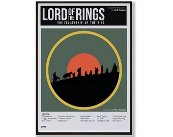 Retro Movie Poster, Minimalist Movie Art Print
